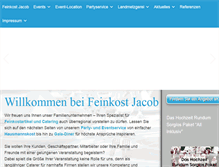 Tablet Screenshot of feinkostjacob.de